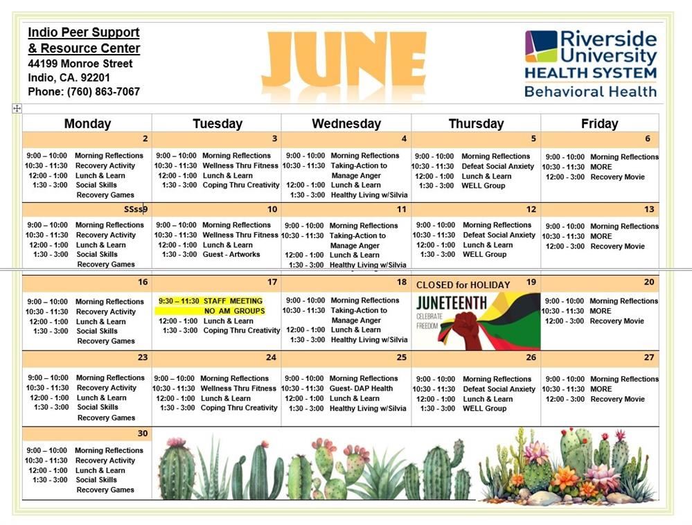Indio Peer Support & Resource Center